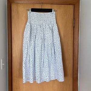 J Crew Spotted Midi Skirt
